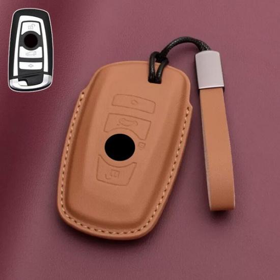 Genuine Leather Car Key Case Cover For BMW X3 X4 X5 X6 1 2 3 4 5 M2 M3 M4 M5 M6