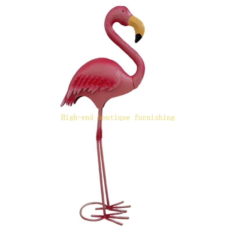 

Artistic Handmade Iron Flamingo Sculpture Garden Art For Balcony Outdoor Spaces