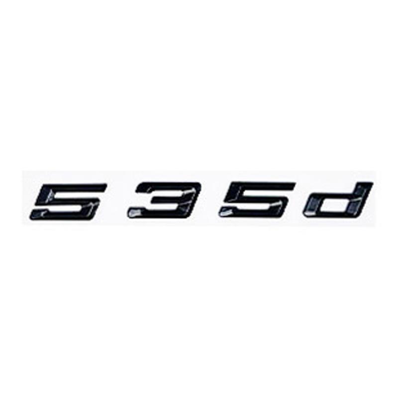 Car 3D ABS Trunk Letters Logo Badge Emblem Decal Sticker For BMW 5 Series 520d 525d 528d 530d 535d 540d E39 E60 E61 F10 F11 G30