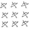 100Pcs Antique Silver Bow and Arrow Charms Alloy 1.02*0.99inch Archery Charms Bow and Arrow shape Bracelets
