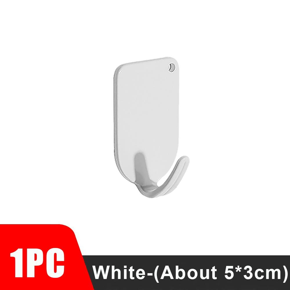 10/1PCS Stainless Steel Towel Hooks Waterproof Self Adhesive Hanging Holder Keys Bag Wall Hanger Bathroom Kitchen Organizer Hook