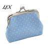 Retro Polka Dot Purse Women Coin Purse, Printing Mini Lightweight Pouch, Pocket Size Compact Storage Kiss Lock for Coins Earrings Hair Ties