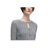 Karl Lagerfeld French Elegant Daily Office Commuting Dating Outfit Light Luxury Texture Knit Sweater Women tops Gray K26L2203