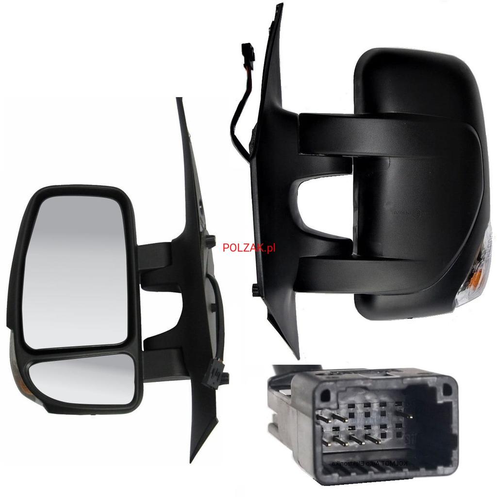 Left Electric Mirror Renault Master III Opel Movano B Nissan NV400 2010-2023 Short Arm - 60N1514M