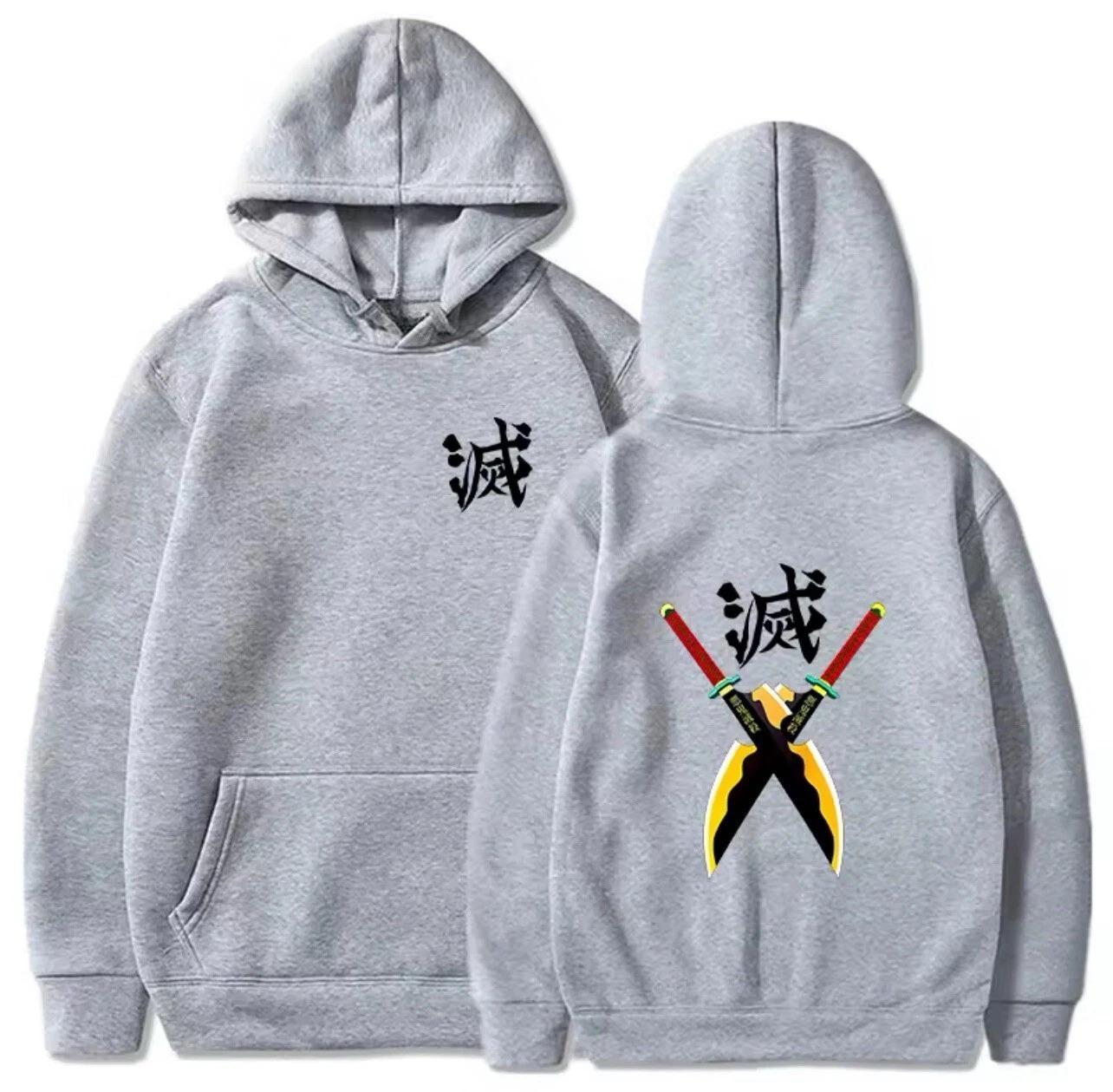 

Demon Slayer Anime Hooded Tengen Uzui Hashira Printed Men Hoodies Comfortable Unisex Oversized Sweatshirt Harajuku Streetwear 3XL
