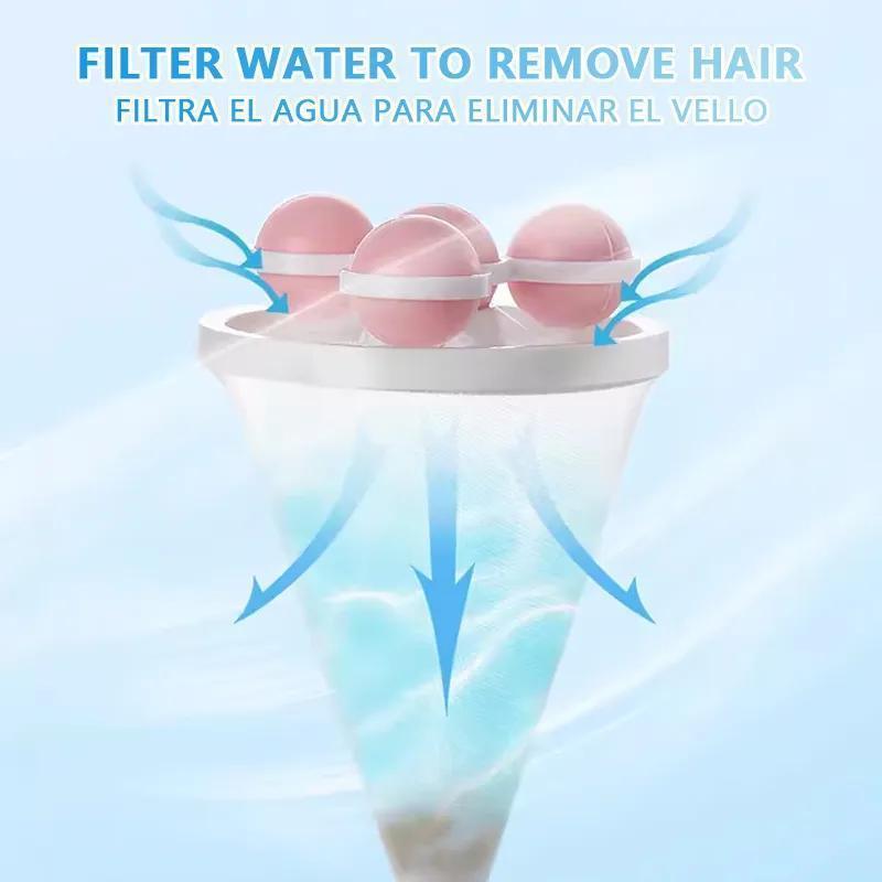 3 Reusable Washing Machine Lint Bags and Pet Defrosts-elastic Mesh Laundry Filter Bags,top/front-mounted Cleaner Clips and Grippers,cleaning Supplies