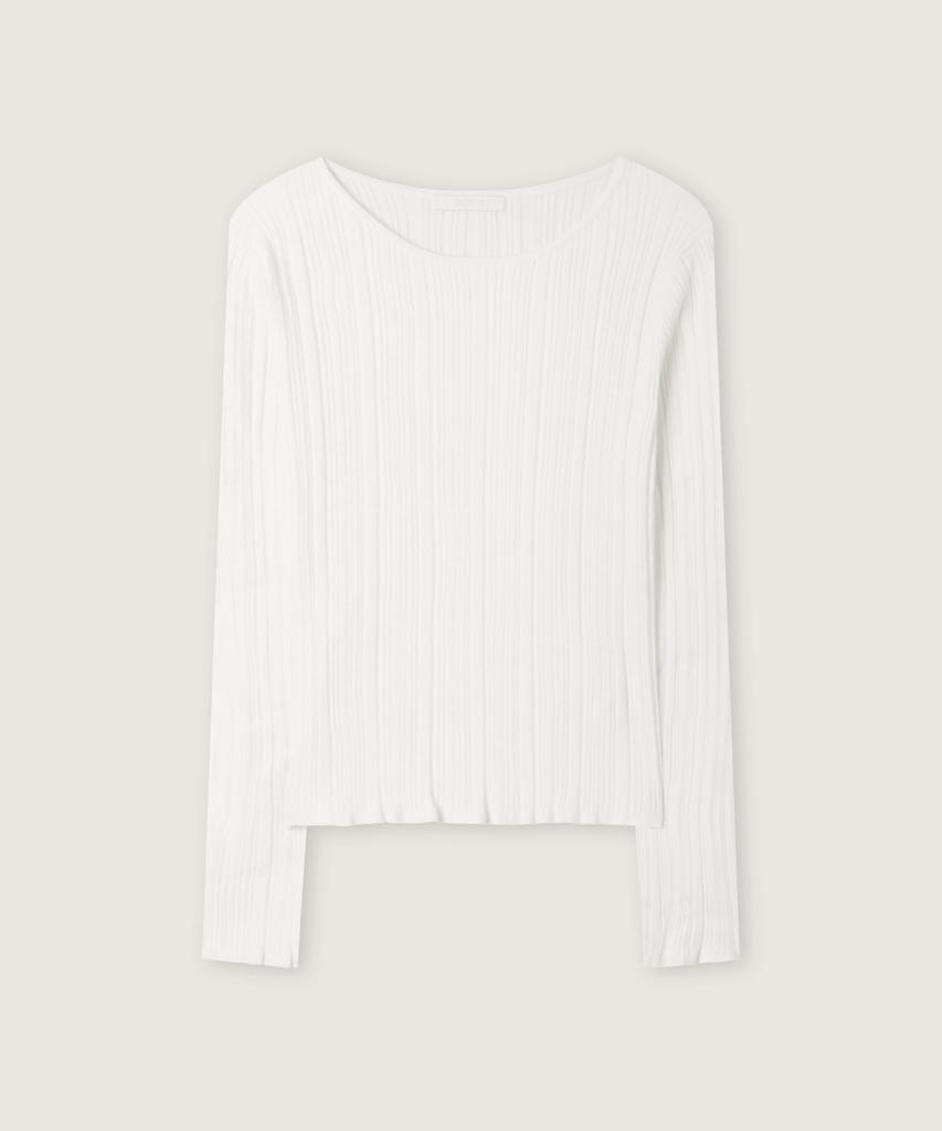 ROEM Long Sleeve Ribbed Pullover Rmkag4Ta02