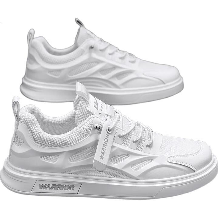 Huili Men's Breathable Sneakers, 2026 Summer New Style Men's Sandals, Odor-Resistant Water-Friendly Mesh Casual Shoes, White, Size 44