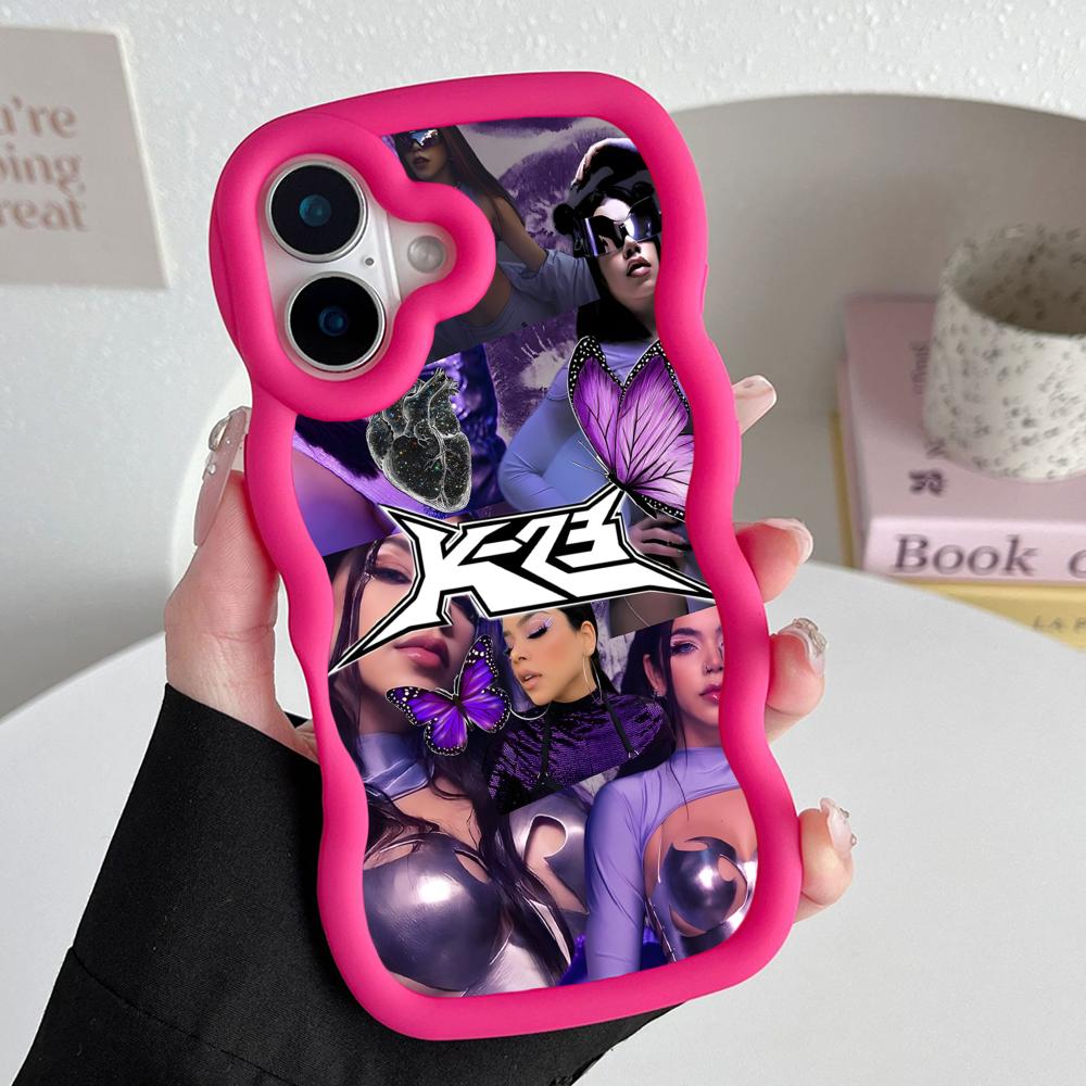 

Kenia OS Mobile Cell Phone Case for iPhone 17 16 15 14 13 12 11 Air Pro Max Plus Wavy Edge TPU Colorful Cover Cellphones Pretty iPhone 15 Plus