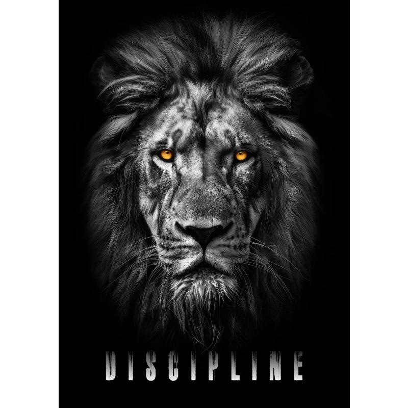 Animal Motivational Wall Art Lion Wolf Leopard Canvas Painting Entrepreneur Quotes Prints Posters Home Office Decor Frameless