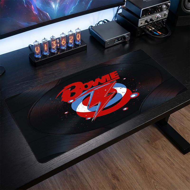 David Bowie Print Large Mouse Pad Smooth Surface Anti?Slip Desk Mat For Gaming Office Laptop Decoration