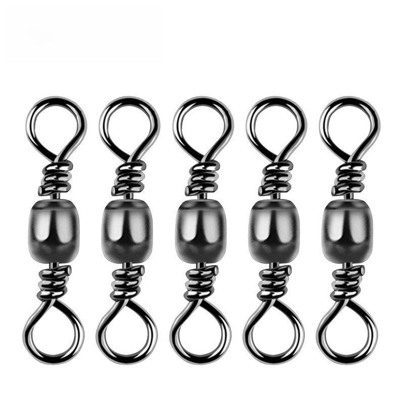 

Вертлюг в форме бутылки, высокоскоростной, в виде восьмерки, для рыболовной оснастки #10 чёрный