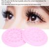 100 Stück PVC Blütenförmige Wimpernverlängerungs Klebepalette Falsche Wimpern Unterlage ZubehörPink