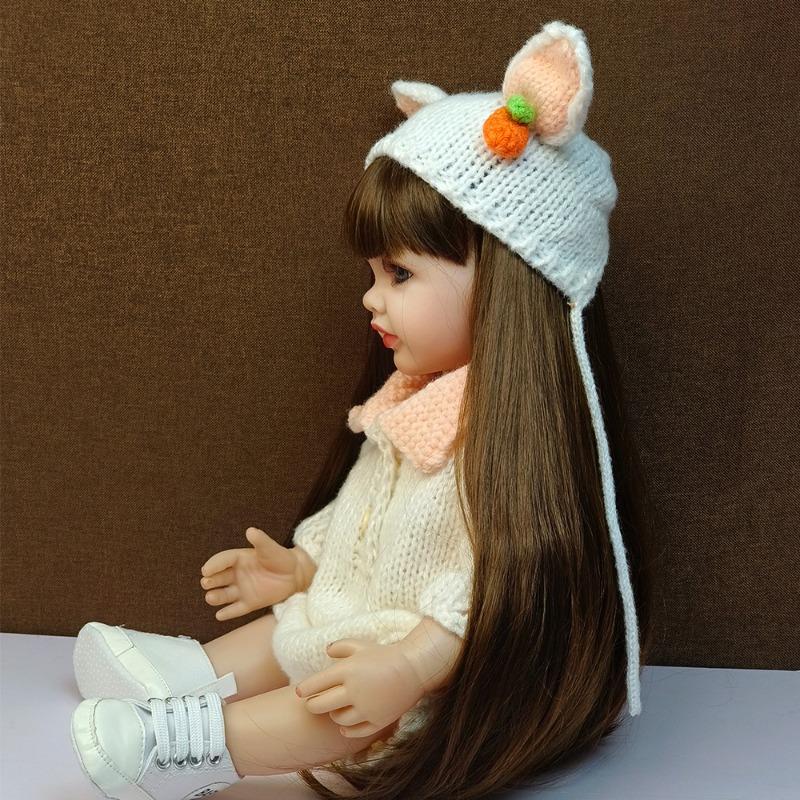 22palcová Fantasy Batole Reborn Panenka Betty 55cm Silikonové Celé Tělo Vodotěsná Panenka Novorozeného Miminka Realistická Dětská Hračka Panenky pro Dívky Dětský Sváteční Dárek