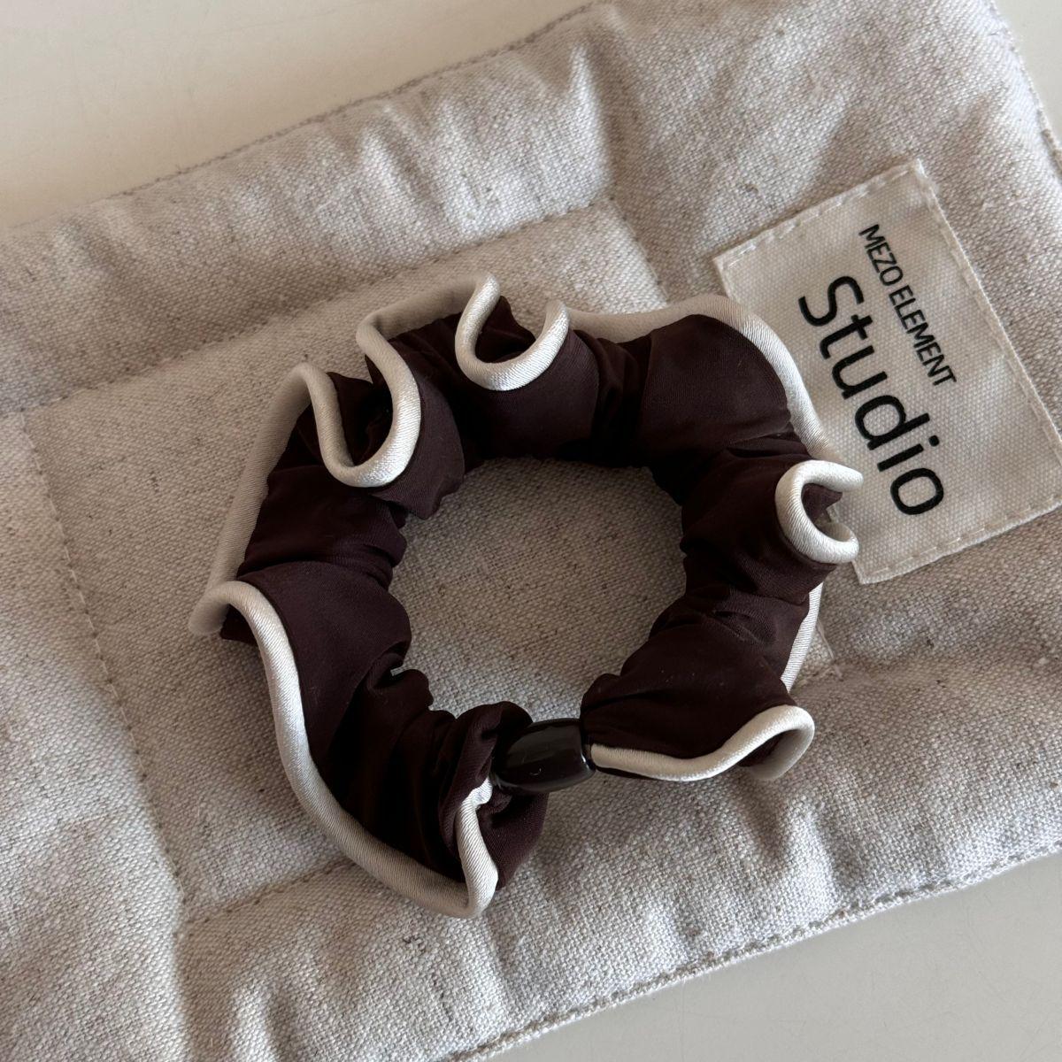 Elegant French Pearl Edge Scrunchie - Versatile & High Elasticity Hair Tie
