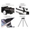 Refractor Telescope HD 90x Compact Astronomical Telescope with Finderscope 2 Eyepieces for Travel Bird Watching