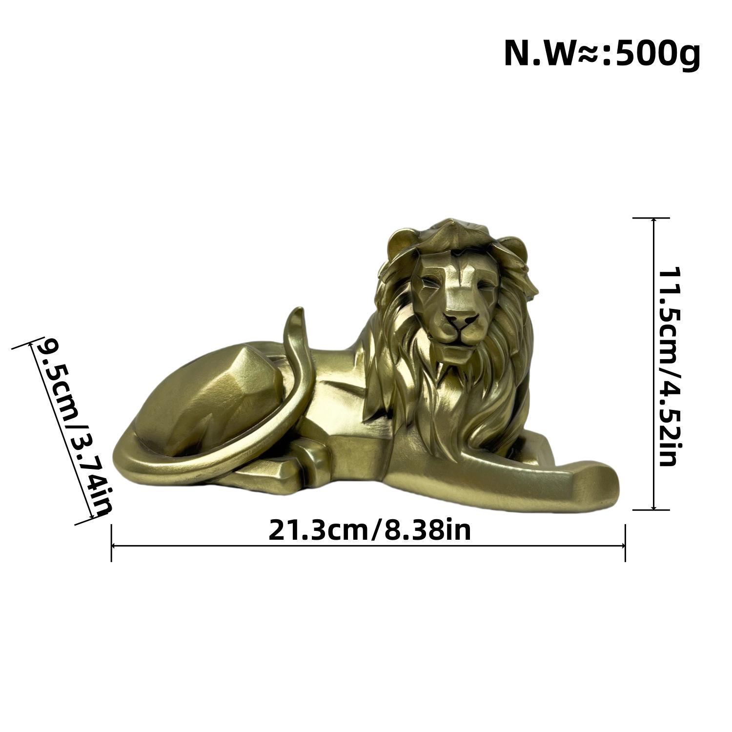 

Новые геометрические украшения льва для гостиной, входной двери, статуя из смолы, винный шкаф, украшение стола