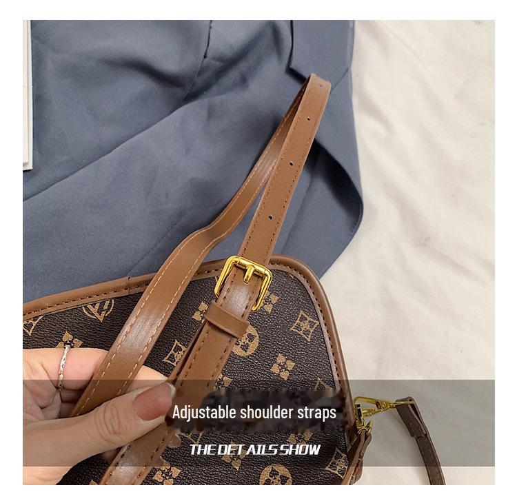 2025 Trendy Women's Crossbody Bag with Wide Strap - Chic Floral Design