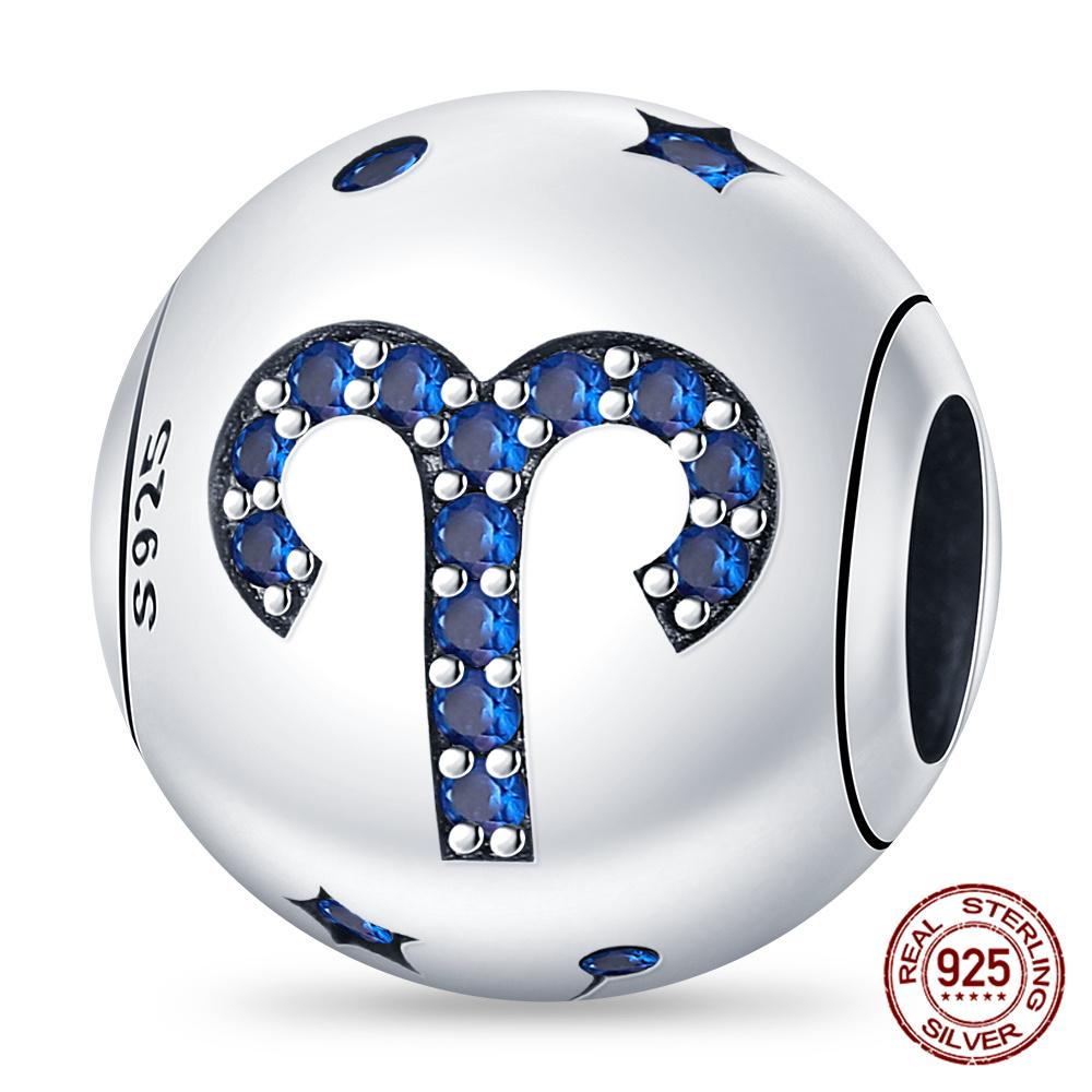 Медные подвески-знаки зодиака Овен-Рыбы 12 созвездий Идеально для оригинальных браслетов Создание украшений своими руками Для женщин Подарочный предмет