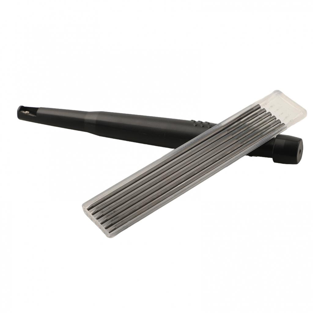 2 Druckbleistifte mit tiefem Loch (8 mm) für Holzbearbeitungs- und Zeichenprojekte