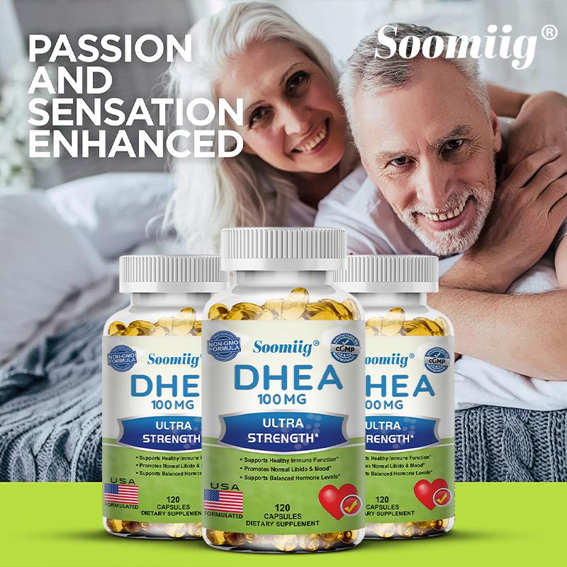 Soomiig DHEA 100mg Integratore Alimentare Ultra Potente, 120 Capsule