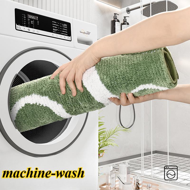 Sponge Bathroom Cashmere Thickening Mat Bath Non-slip Carpets In Wash Basin Bathtub  Floor Rug Shower Room Doormat Memory Foam 3D Pad