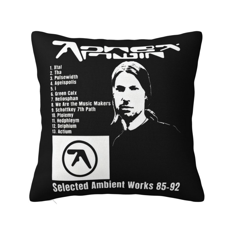 Aphex Twin Ever Dream This Man Cushion Cover xcm Velvet Pillow Case for Sofa Car Square Pillowcase Home Decorative
