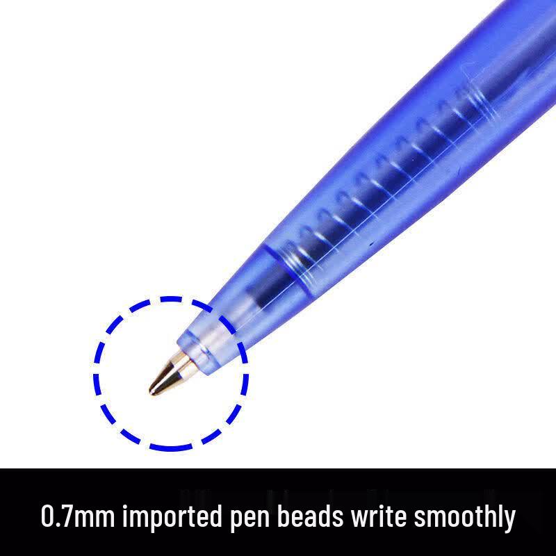 Deli Retractable Ballpoint Pen Set, 0.7mm