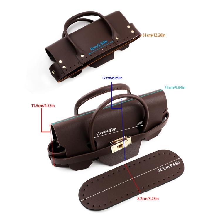 Easy To Use Handmade Knitting Bag Parts Quality PU Handcrafts Bottom Sewing Accessories for Handbag Designing