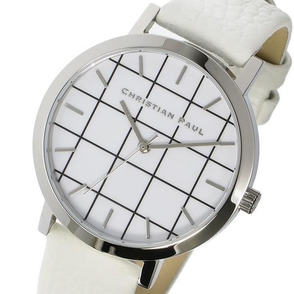 Christian Paul Ladies 35mm White Grid GRL-03 Wristwatch Hand Chart Birthday Great Buy Adult Graduation Enrollment