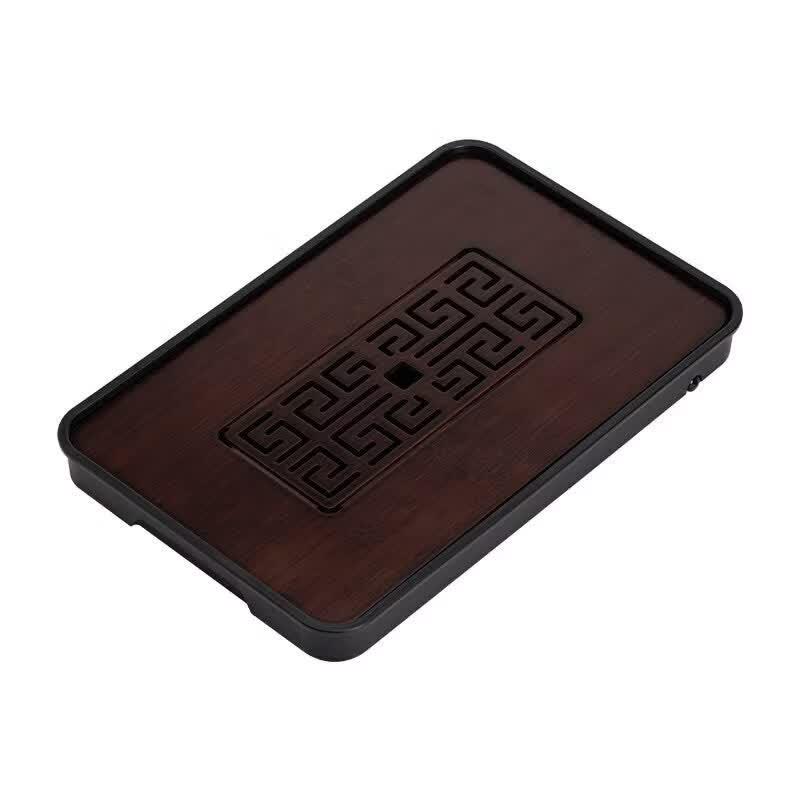 Rectangular Bamboo Draining Tea Tray