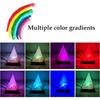 D2 Himalayan Salt Lamp USB RGB 7 Colors Changing Hand Carved with Wood Base Pyramid Crystal Salt Rock Lamp for Home Decoration