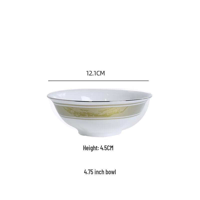 

Ru Han European Style In-glaze Ceramic Dinner Bowl