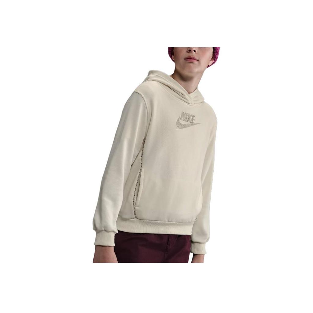 Nike Hoodie With Logo Print Long Sleeve Kids hoodies HQ9327-047