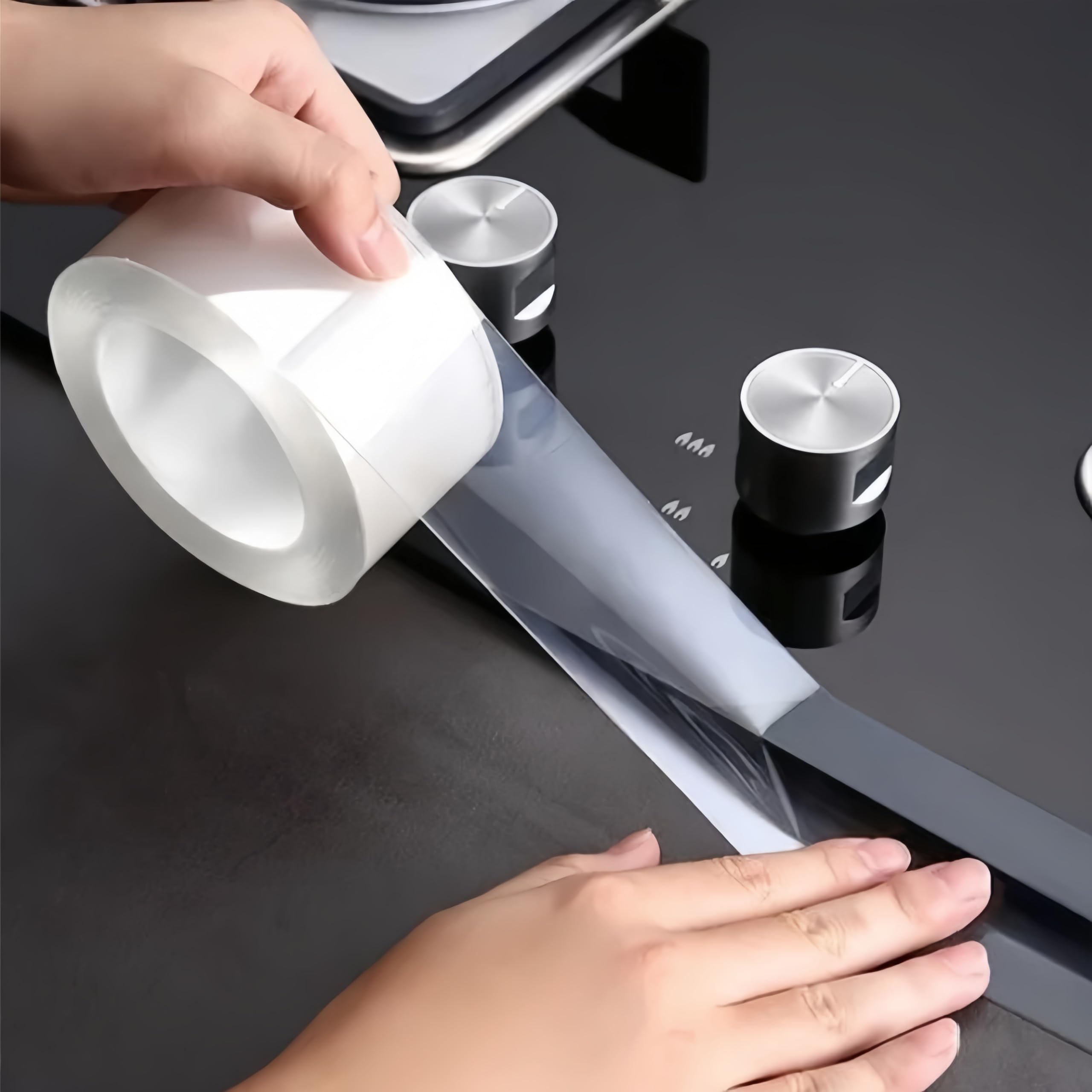 Mildew-proof waterproof tape, transparent, gap-proof, oil-proof masking tape, strong adhesive, 0.3mm