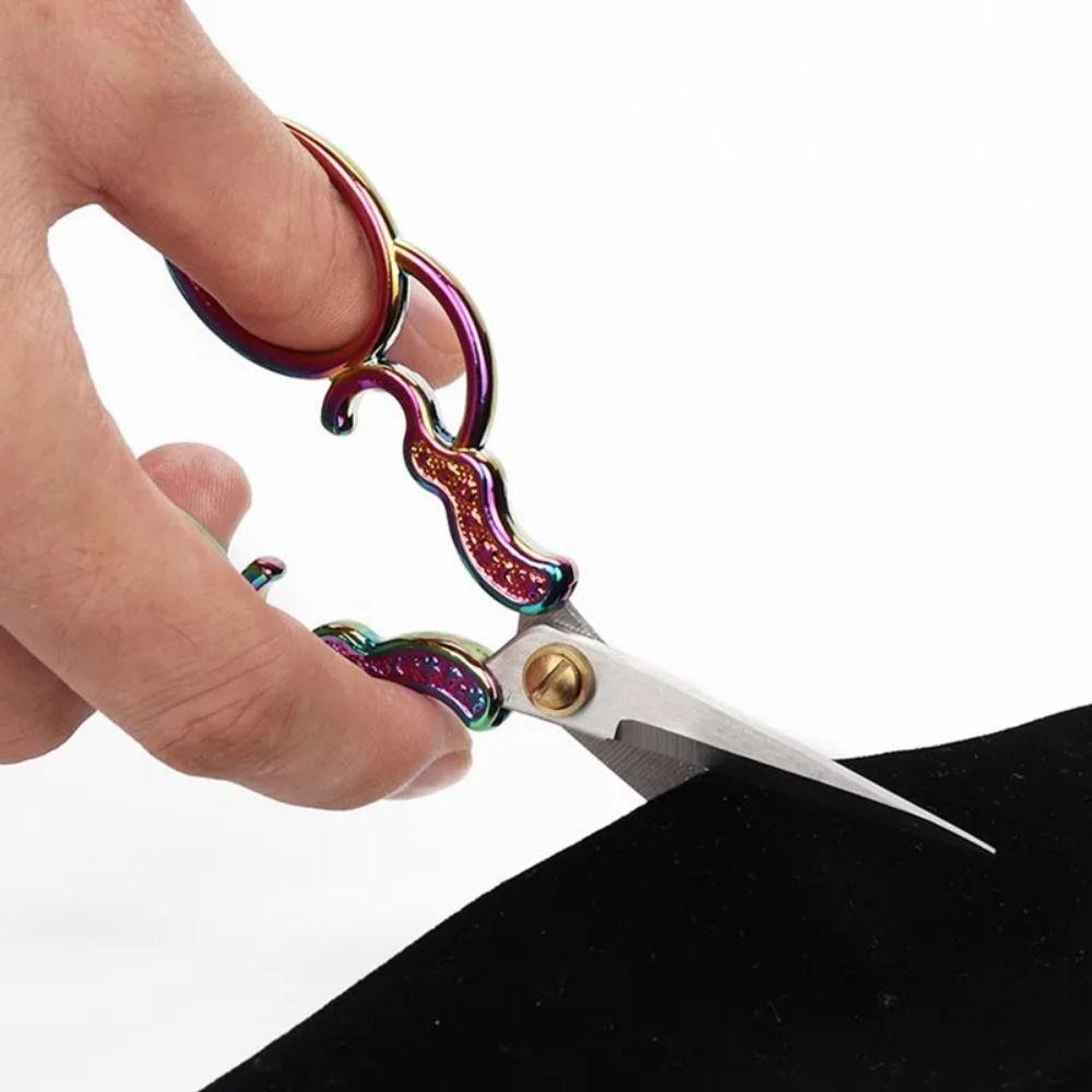 Floral Pattern Sewing Scissors Zinc Zinc Zinc Alloy Embroidery Needlework Tools  Everyday Use