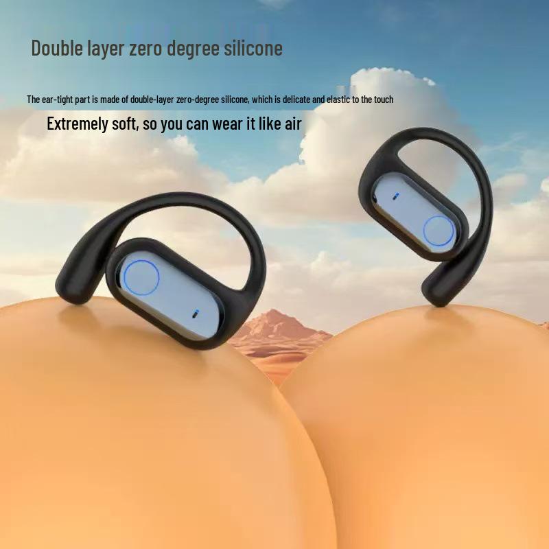 AI Smart Flip Earbuds with LCD Screen - Wireless Neckband with Long Battery Life and High Sound Quality