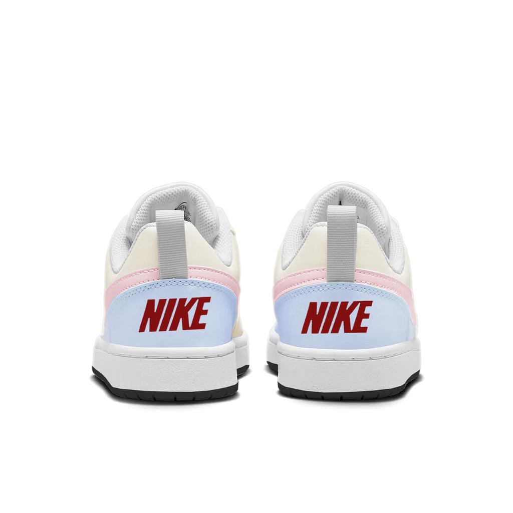 Nike Court Borough Abrasion Resistant Low Top Skateboard Shoes Women's Blue Pink DV5456-104(TeamY-)