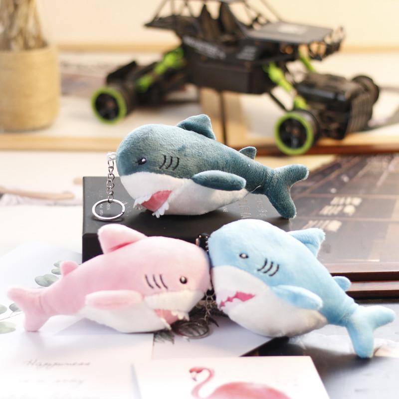 Adorable Mini Shark Plush Keychain Soft Whale Toy Cute Fish Stuffed Animal Accessory