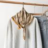 Retro Cotton And Linen Herringbone Pattern Small Square Scarf Silk Scarf Versatile Square Scarf Belt Silk Scarf Clothing With Neck Scarf