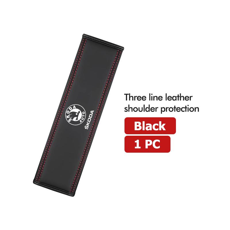 NAWR1 1/2PCS Car Seat Belt Safety Belt Shoulder Cover Auto Accessories For Skoda Octavia Superb RAPID FABIA KAMIQ KAROQ KODIAQ YETI