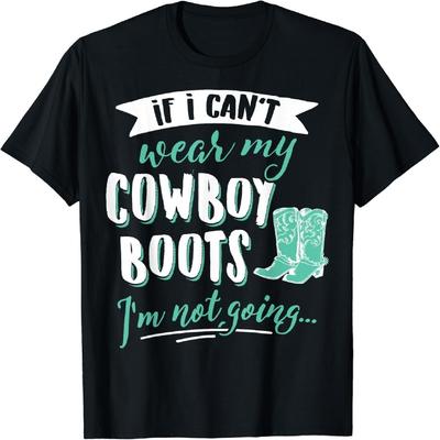 HCJNZCA Cowgirl T-Shirt for Women & Girls - My Cowboy Boots!