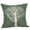 Green Lime Natural  Cotton Linen Pillow Case Sofa Cushion Cover Home Decor