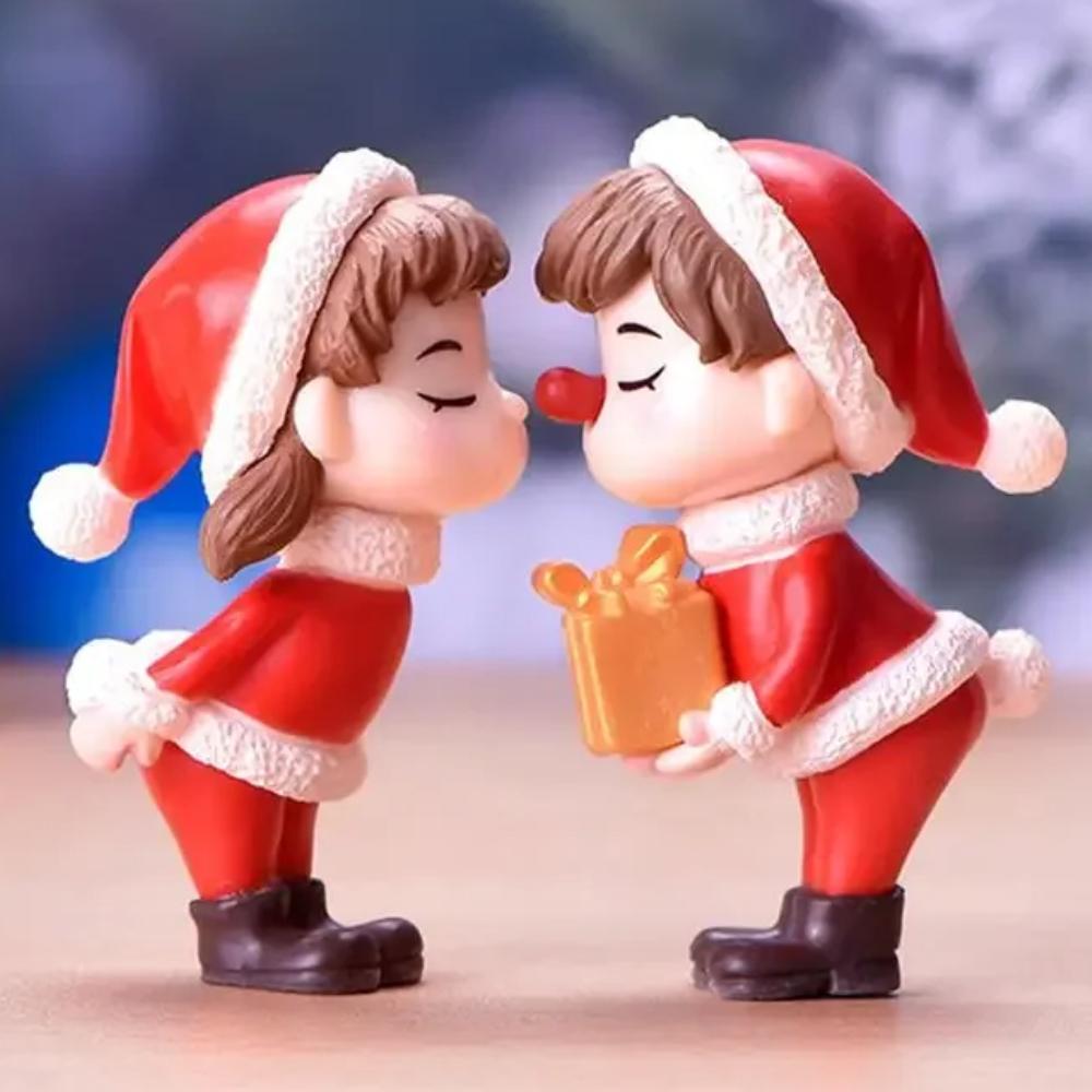 

1-20 пар Мини Рождественские куклы-парочки Сделай сам Декоративные аксессуары Настольные украшения Рождественская елка Праздничная вечеринка Домашний декор Принадлежности 1Pair красный