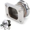 Stainless Steel T3 to 2.5in V Band Turbo Flange Adapter, 4 Bolt Conversion for Car Applications