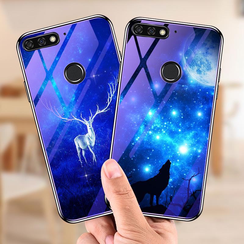 

Soaptree Дело для Huawei Честь 7C Pro Y6 Премьер Samsung A30 A20 Обложка закаленное стекло