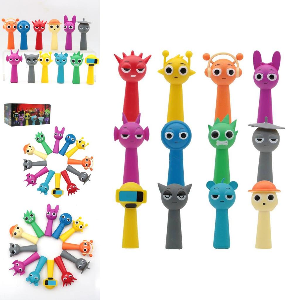 Adorable Rhythm Box Blind Box Toy Set With Pvc Figures And Collectible Cards