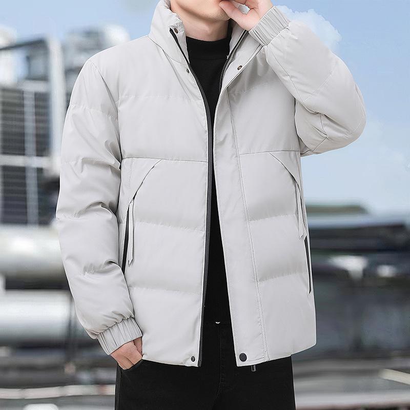

Мужская зимняя куртка с хлопковой подкладкой, новая ветрозащитная теплая повседневная куртка с хлопковой подкладкой, зеленая модная куртка со стоячим воротником, костюм с хлопковой подкладкой 5XL