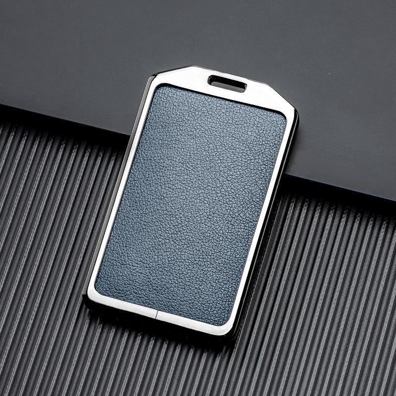 Signal Unobstructed, Suitable for Xiaopeng P7 G9 G3 P5 Metal All-inclusive Double-sided Leather Car Key Protective Case