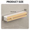Combined ABS Kitchen Wrap Cutter and Paper Towel Holder with Concealed Sliding Blade and Magnetic Refrigerator Mount
